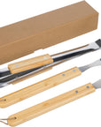 Barbecueset Kaitlyn | Rvs | 3 st | Houten handvatten