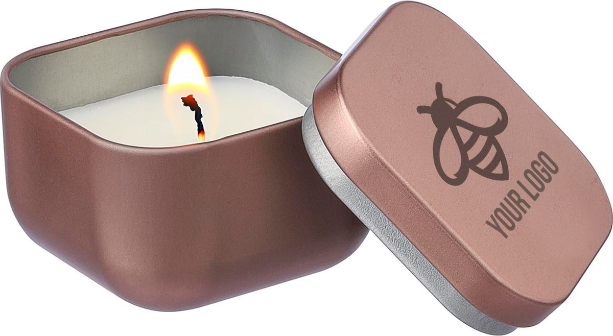 Metalen kaars Laurie | Vanille