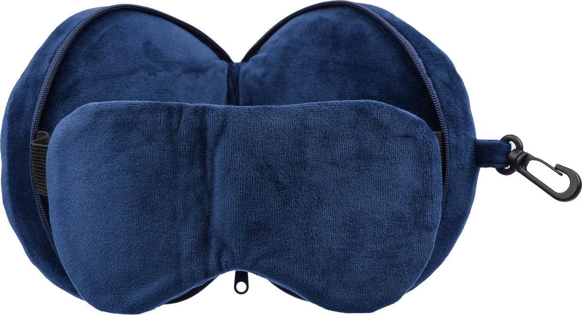 Reiskussen Leontine | 2-in-1 met slaapmasker