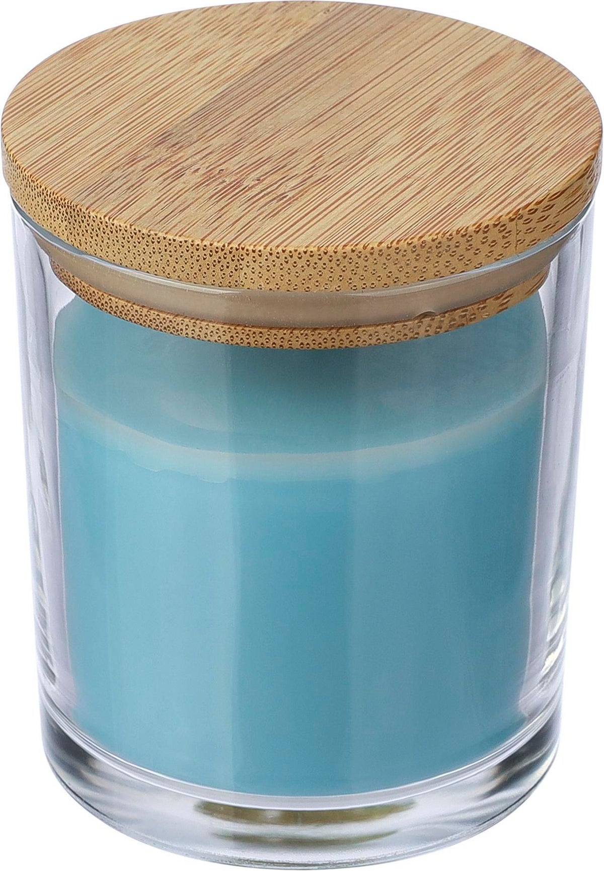 Kaars Riven | Glas met bamboe deksel
