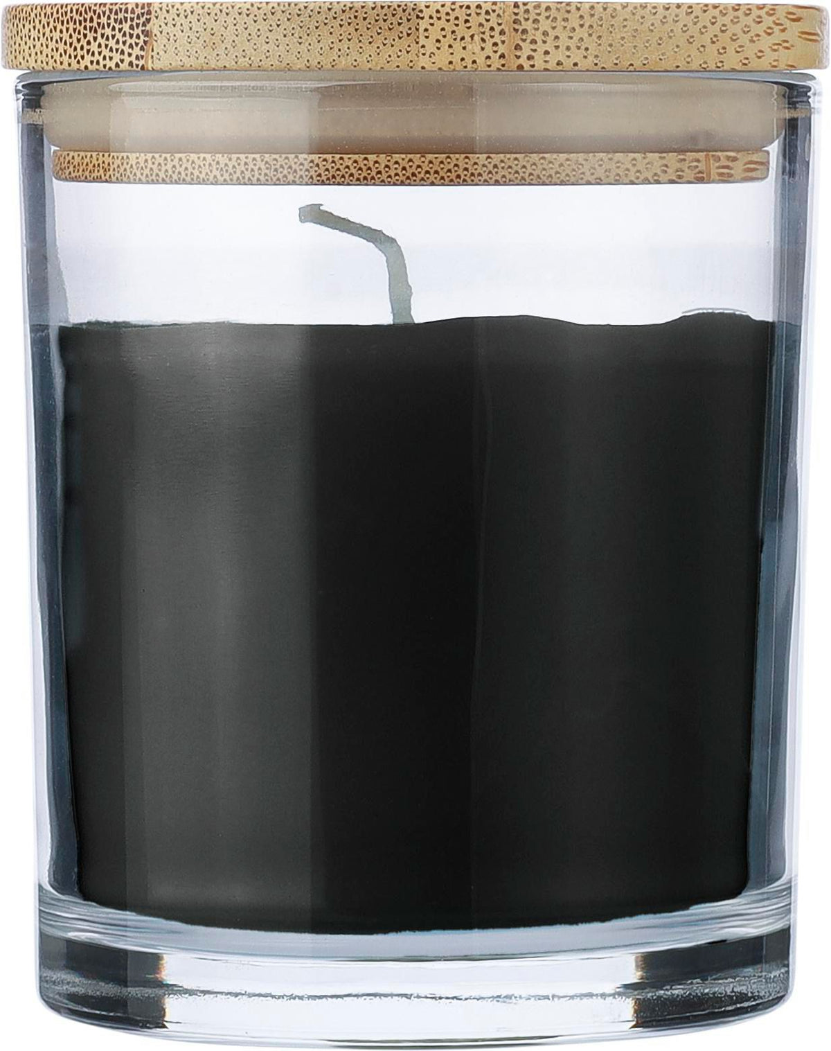 Kaars Riven | Glas met bamboe deksel