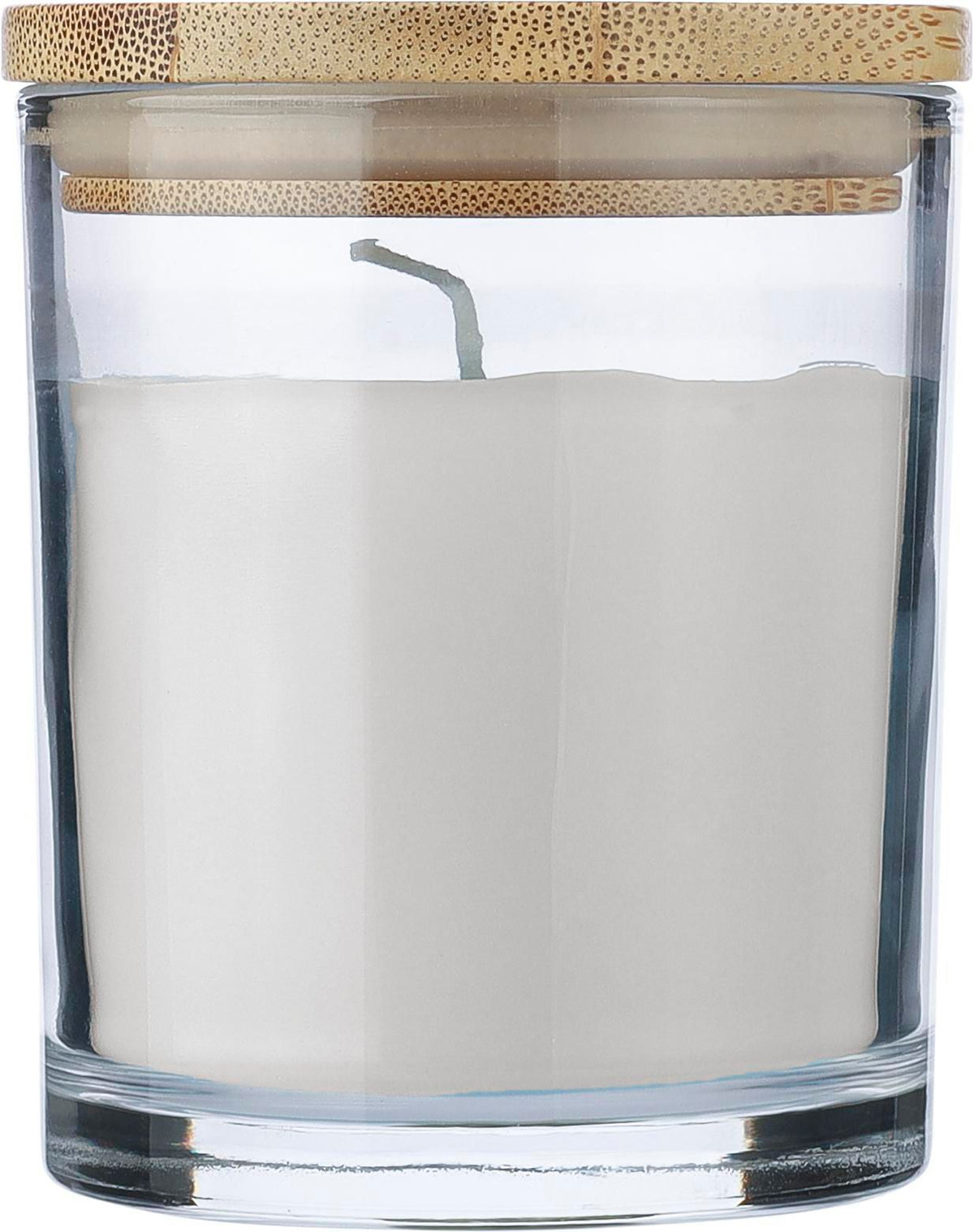 Kaars Riven | Glas met bamboe deksel