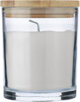 Kaars Riven | Glas met bamboe deksel