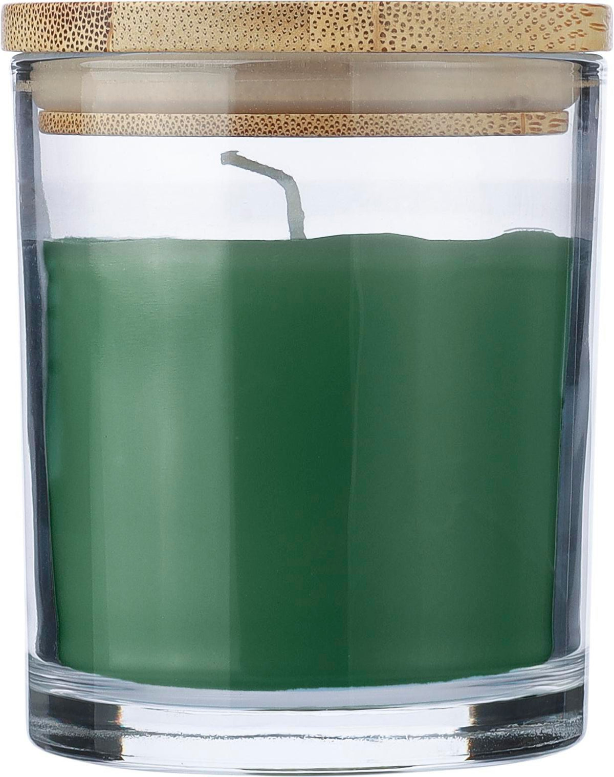 Kaars Riven | Glas met bamboe deksel
