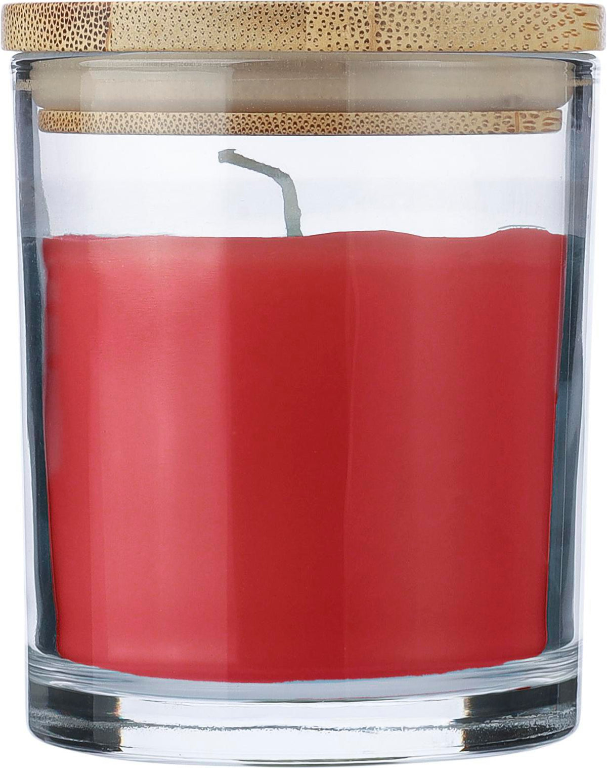 Kaars Riven | Glas met bamboe deksel