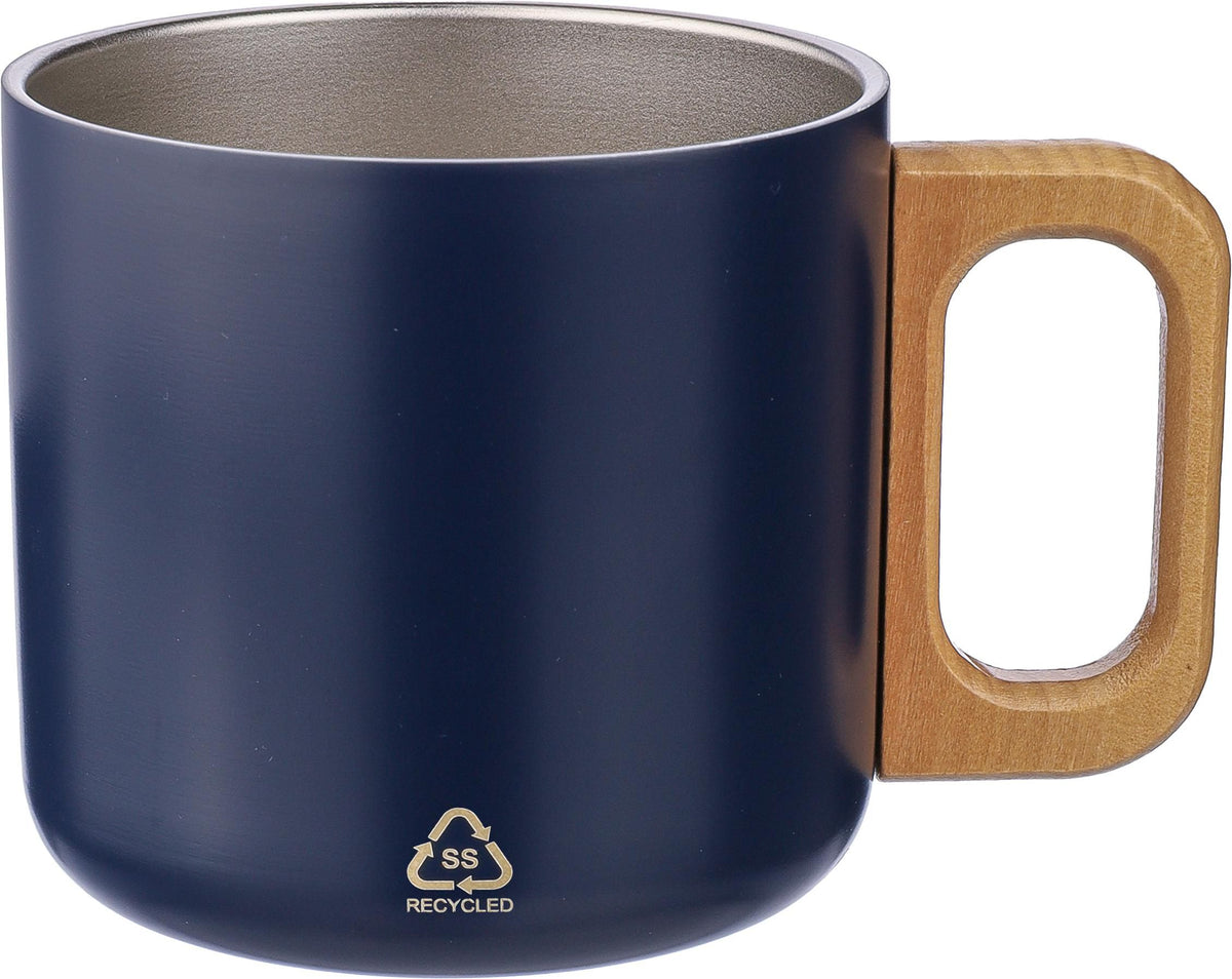 Mok Dwight | Rvs | Houten handvat | 400 ml