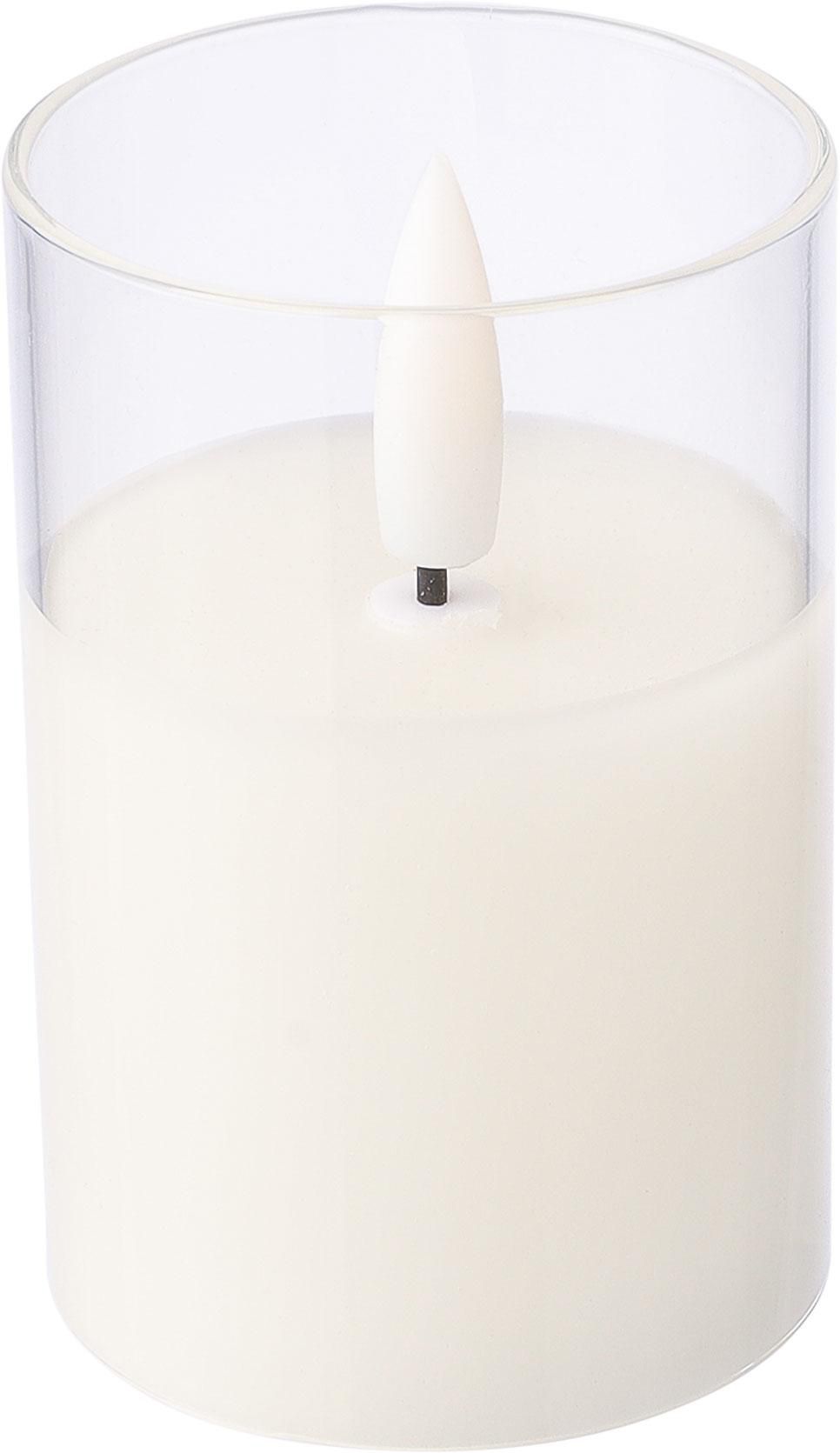 LED-kaars Serin | Glazen houder