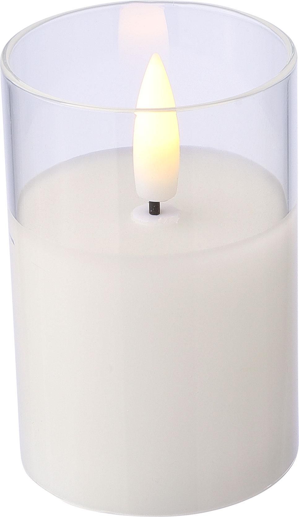 LED-kaars Serin | Glazen houder