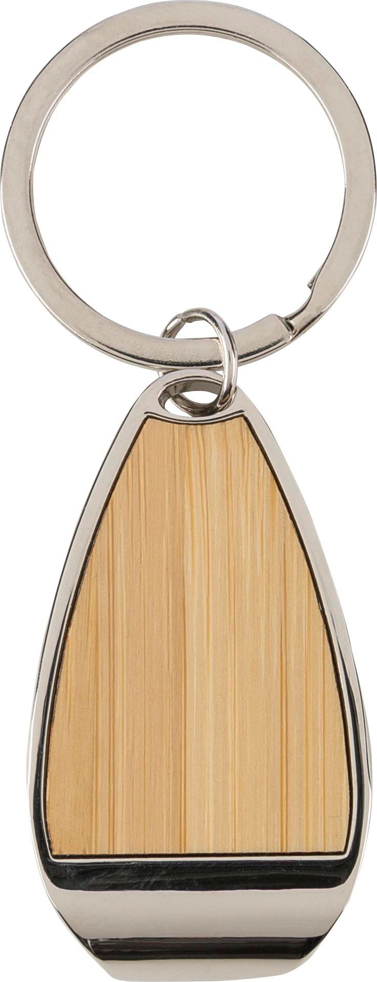 Sleutelhanger met flesopener Kellan | Bamboe inleg