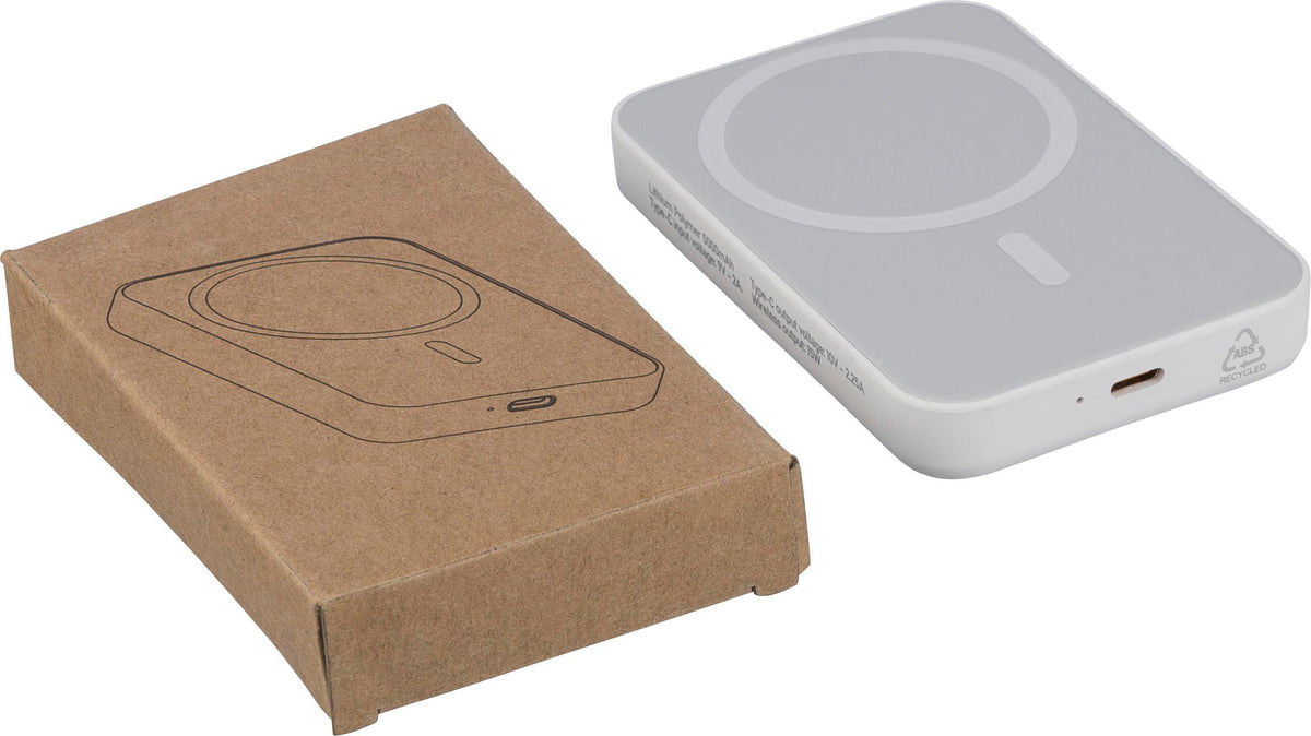 Draadloze-opladerpowerbank Miren | 5.000 mAh | Geschikt voor MagSafe
