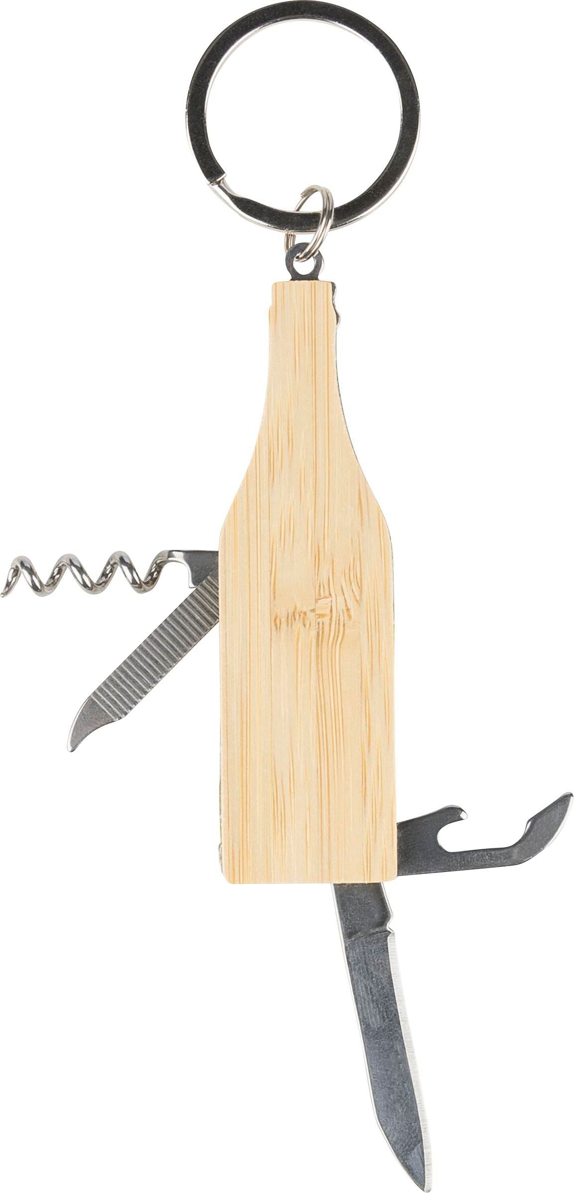 Sleutelhanger met multitool Inaya | Bamboe