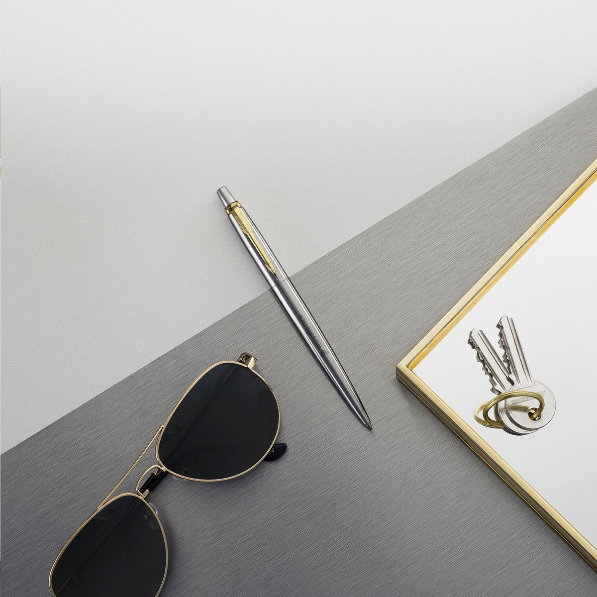Parker Jotter Balpen | Gerecycled staal | Blauwe inkt