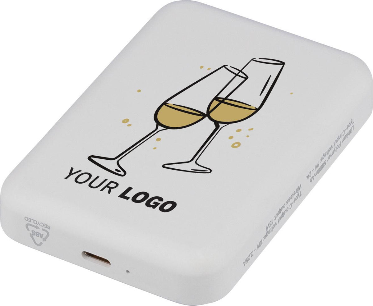 Draadloze-opladerpowerbank Miren | 5.000 mAh | Geschikt voor MagSafe