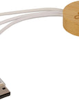 Sleutelhanger met oplaadkabels Mei | Bamboe | Met smartwatchlader