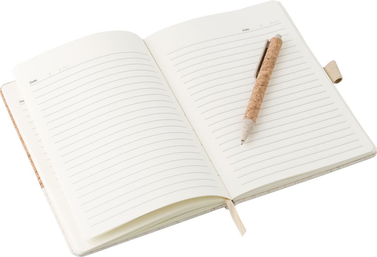 Notitieboek Kenzo | Kurk | A5 | Gelijnd | Met balpen