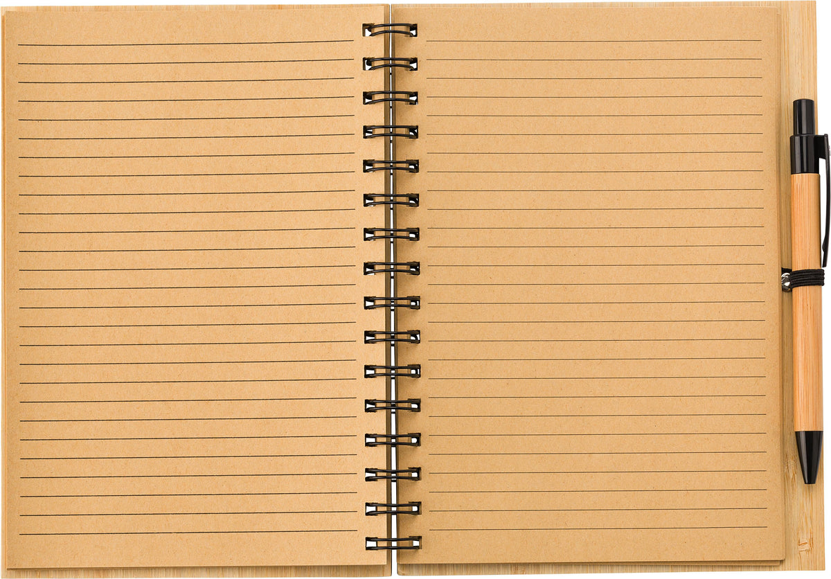 Notitieboek Carmen | Bamboe | A5 | Gelijnd | Met balpen