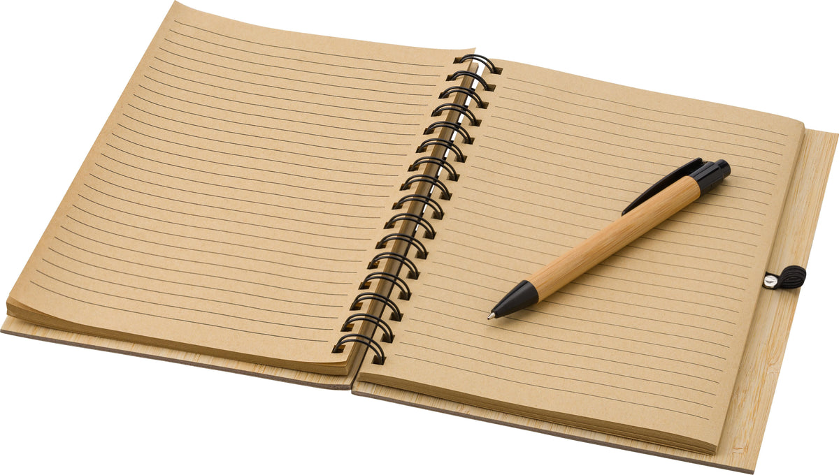 Notitieboek Carmen | Bamboe | A5 | Gelijnd | Met balpen