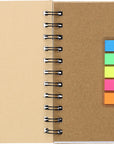 Notitieboek Niall | Bamboelook | Met notitieblaadjes en balpen