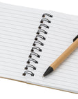 Notitieboek Niall | Bamboelook | Met notitieblaadjes en balpen