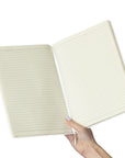 Notitieboek Azure | PU | A4 | Gelijnd
