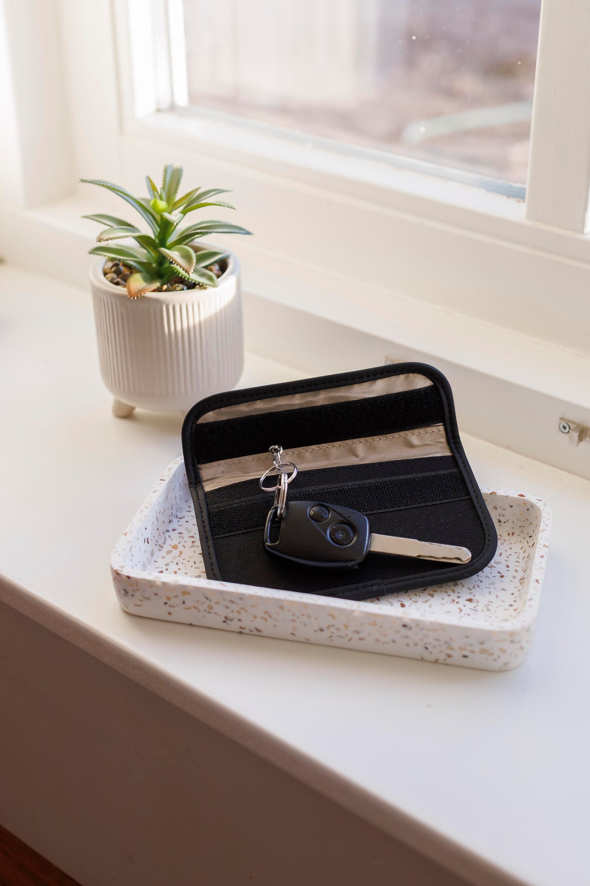 Sleutel- en pasjeshouder Ripple | RFID-bescherming