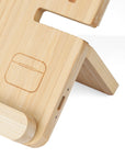 Draadloze oplader Tribu | Bamboe | 3-in-1