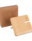 Draadloze oplader Tribu | Bamboe | 3-in-1
