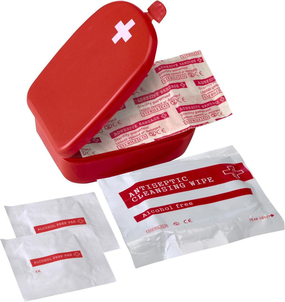 EHBO-set Mila | Kunststof koffer | Rood met wit kruis