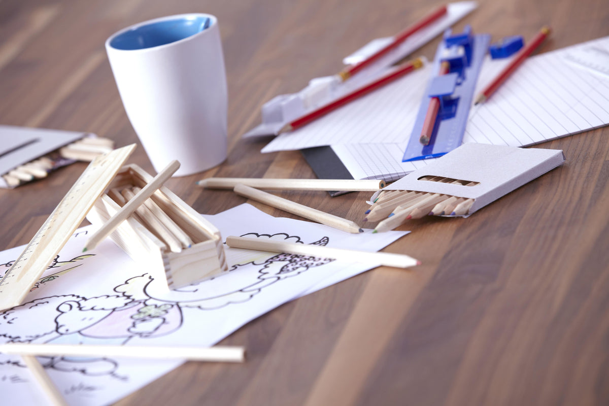 Tekenstift-set Carmelita | Houten doos