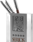 Bureauklok Carter | Pennenhouder