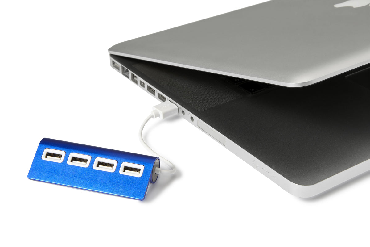 USB-hub Leo | Aluminium | 4 poorten