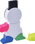 Markeerstiftenset Ella | Poppetjesvorm | 4 kleuren