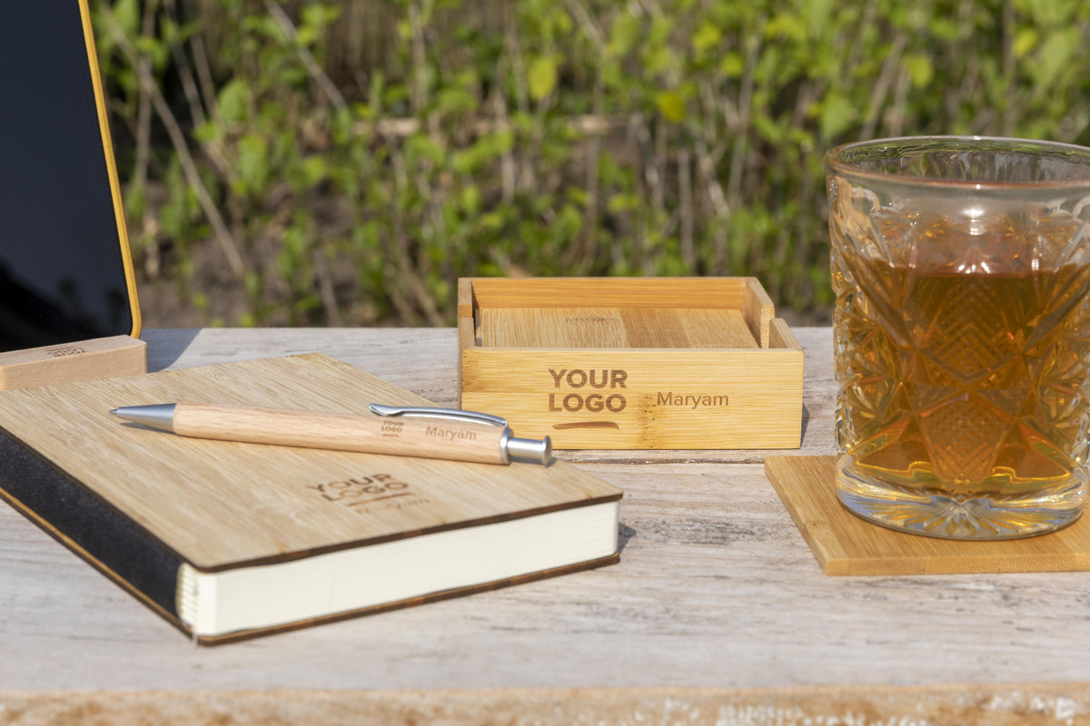 Onderzettersset Archer | Bamboe | 4 stuks
