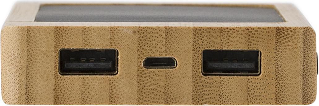 Powerbank Joan | Bamboe | Zonne-energie | 8000 mAh