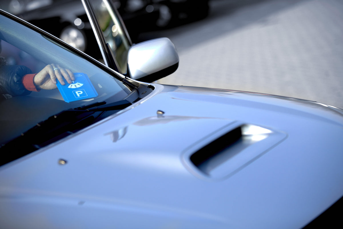 Parkeerschijf met ijskrabber Teddie