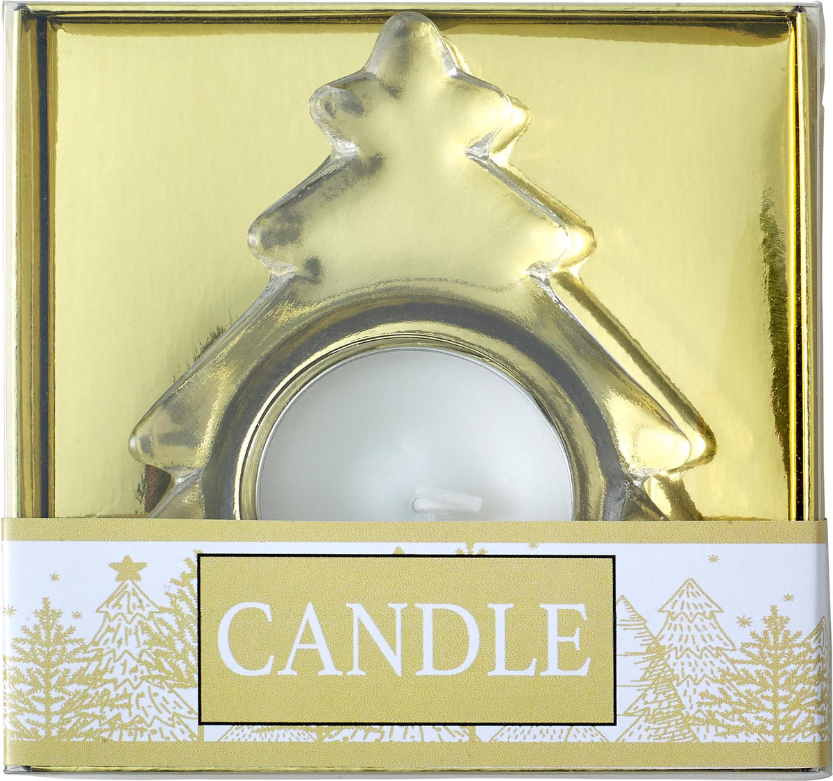 Waxinelichthouder Casey | Glas | Kerstboom