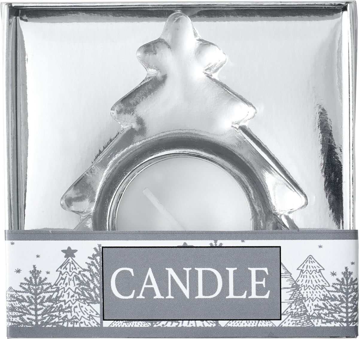 Waxinelichthouder Casey | Glas | Kerstboom