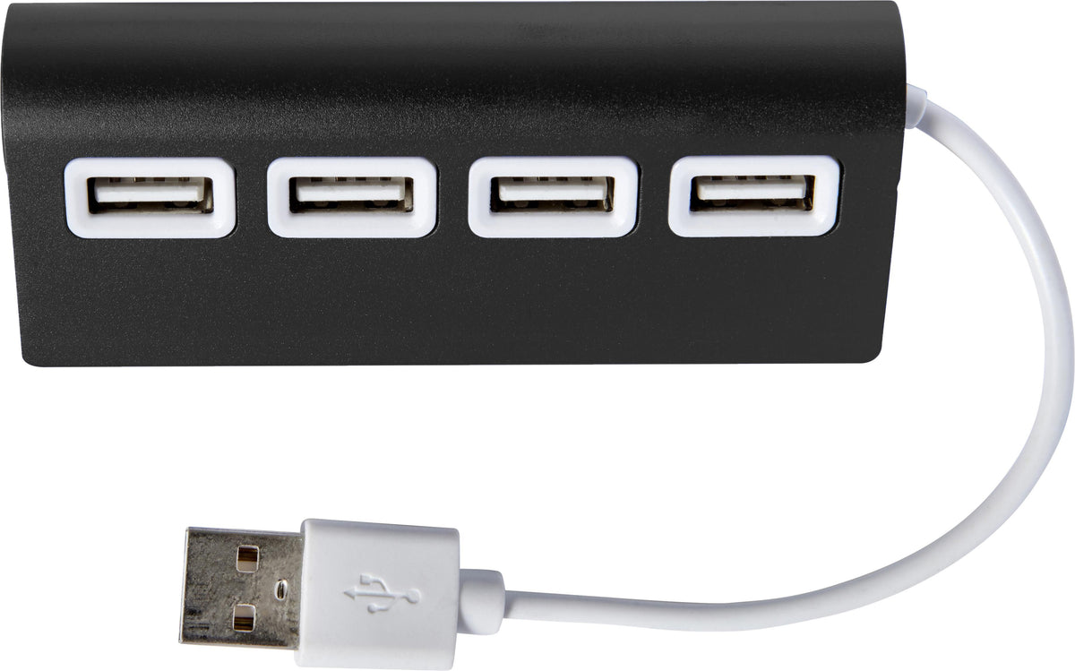 USB-hub Leo | Aluminium | 4 poorten