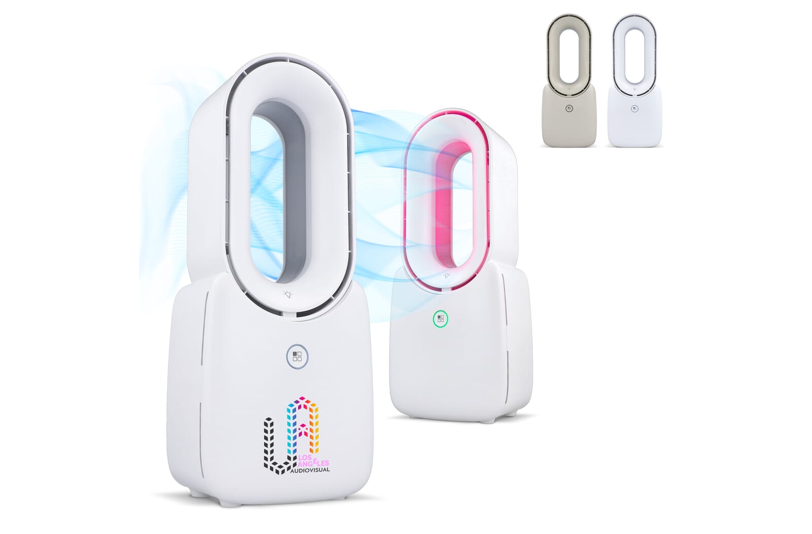 inSide Out Bladeless Soft Wind Fan Brislux met LED - verlichting - JEFFS. Merchandise