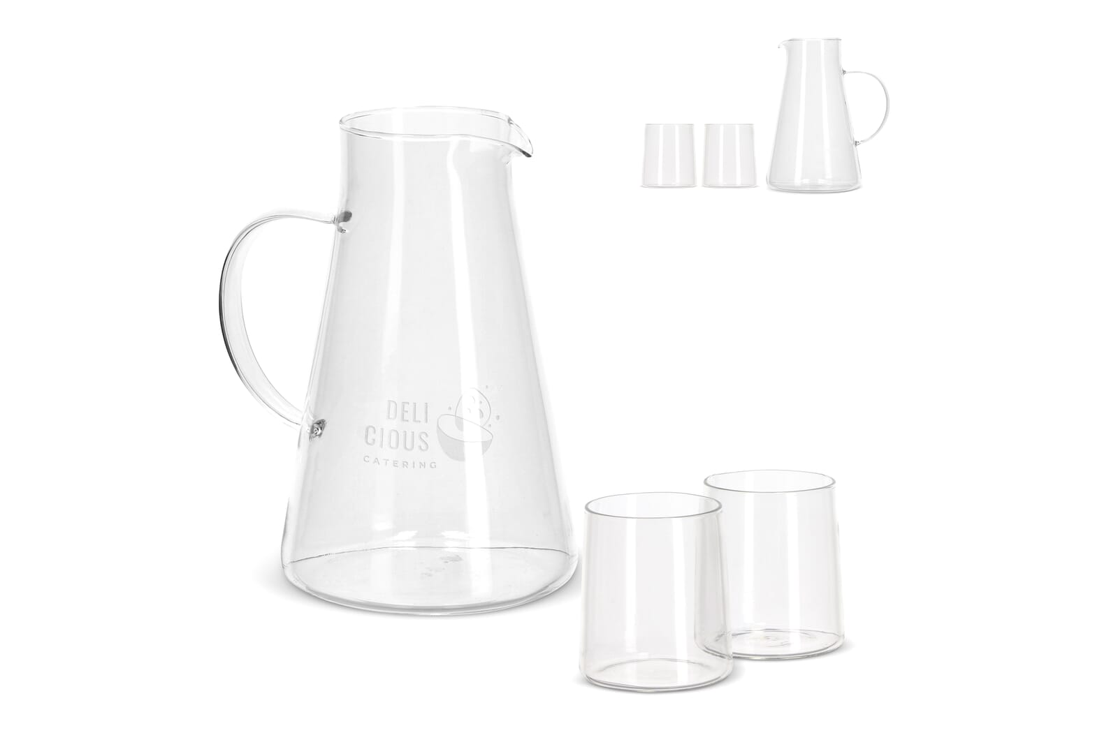 InSideOut Karaf Elin met 2 glazen - JEFFS. Merchandise