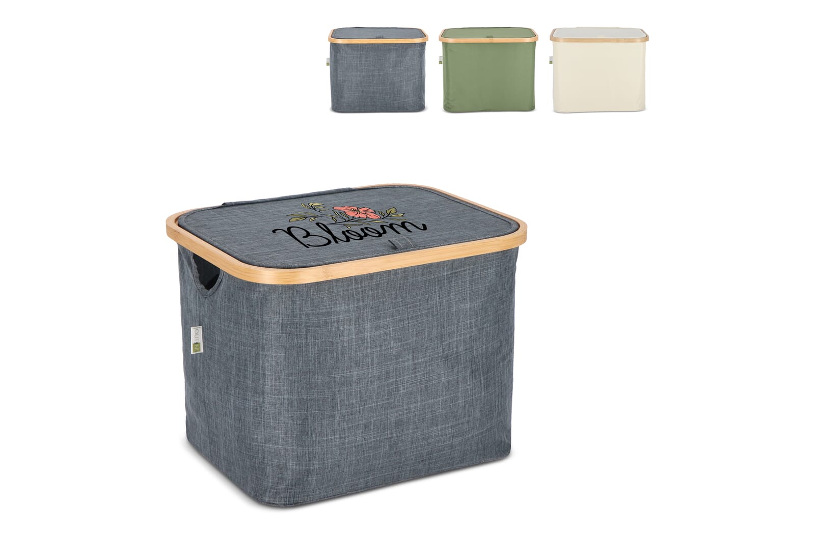 InSideOut opvouwbare mand met deksel Sogne 40.5 x 33 x 30cm rPET - JEFFS. Merchandise