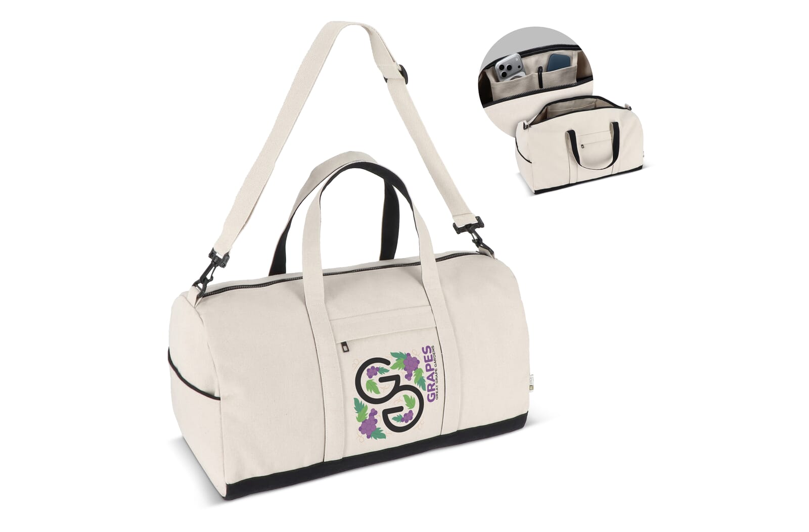 InSideOut Reuuz Canvas Travel/Sport tas 28 x 56 x 28 cm - JEFFS. Merchandise
