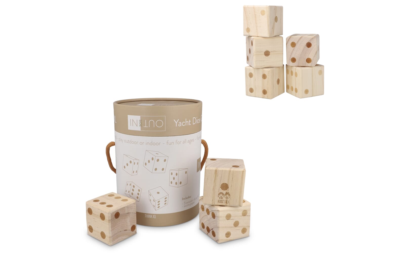 InSideOut Reuze houten dobbelsteen spel - JEFFS. Merchandise