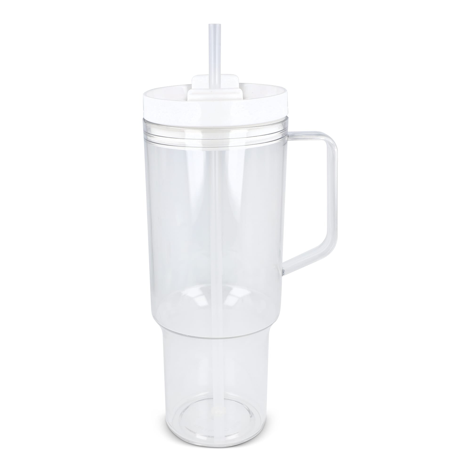 Miami beker met handvat Transparant 1.2 L R-PET - JEFFS. Merchandise