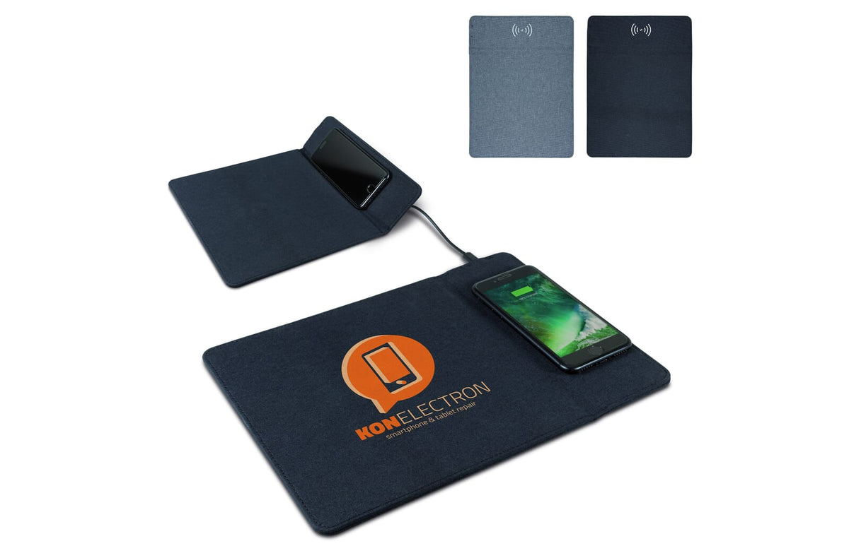 Muismat met draadloos oplaadstation 5W - JEFFS. Merchandise