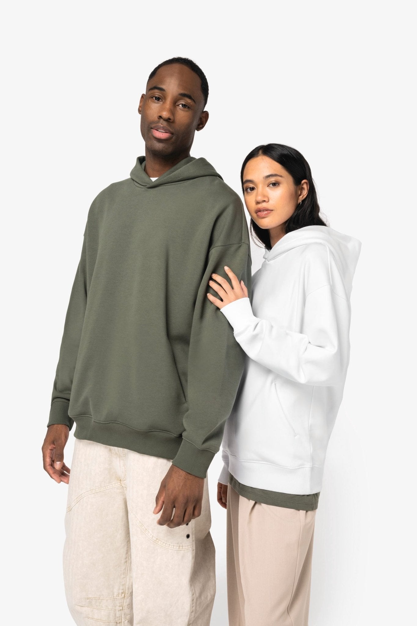 Native - Spirit - NS408 - Ecologische uniseks oversized sweater met capuchon - JEFFS. Merchandise