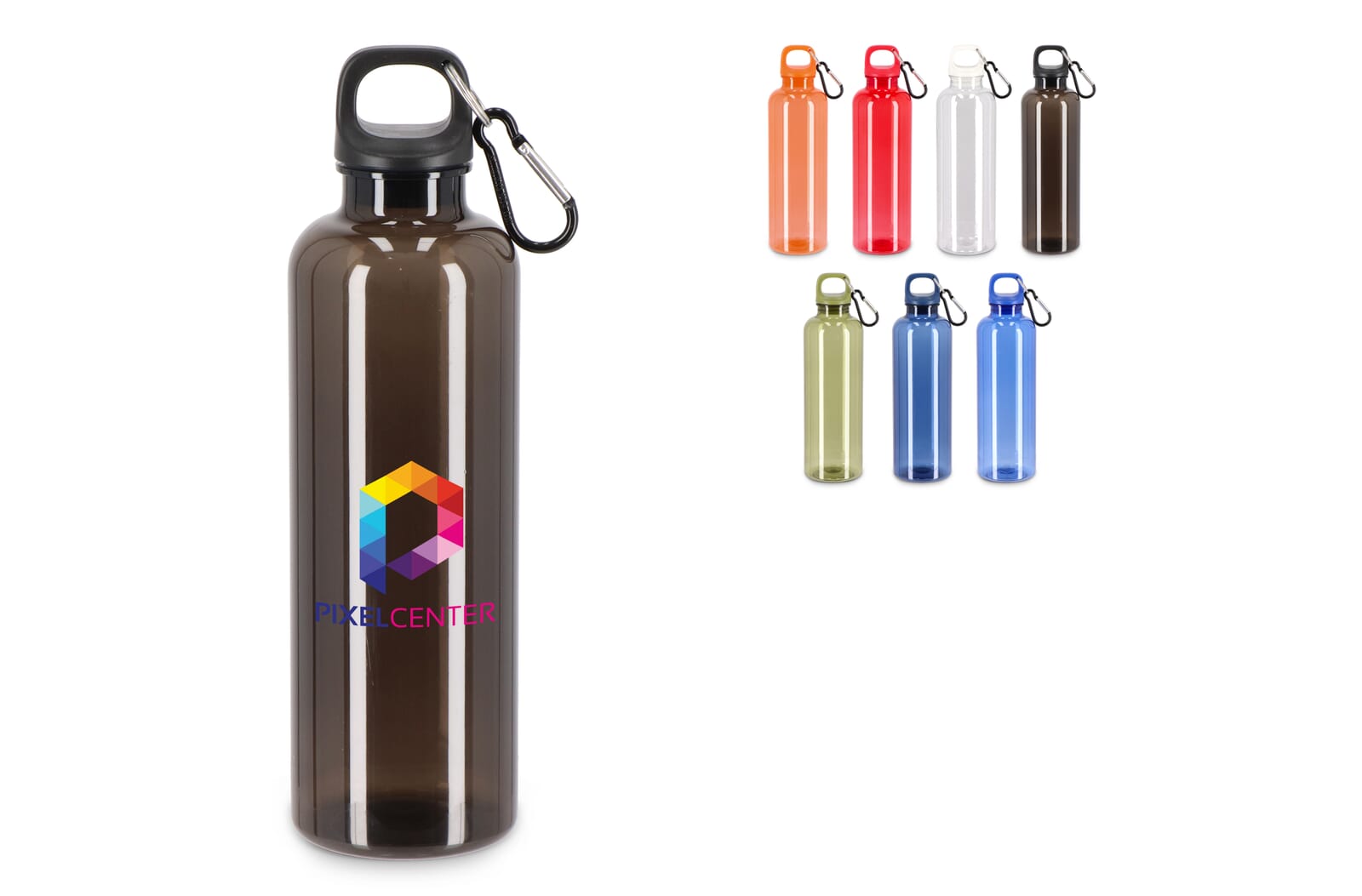 Noa waterfles R-PET 750 ml Transparant - JEFFS. Merchandise
