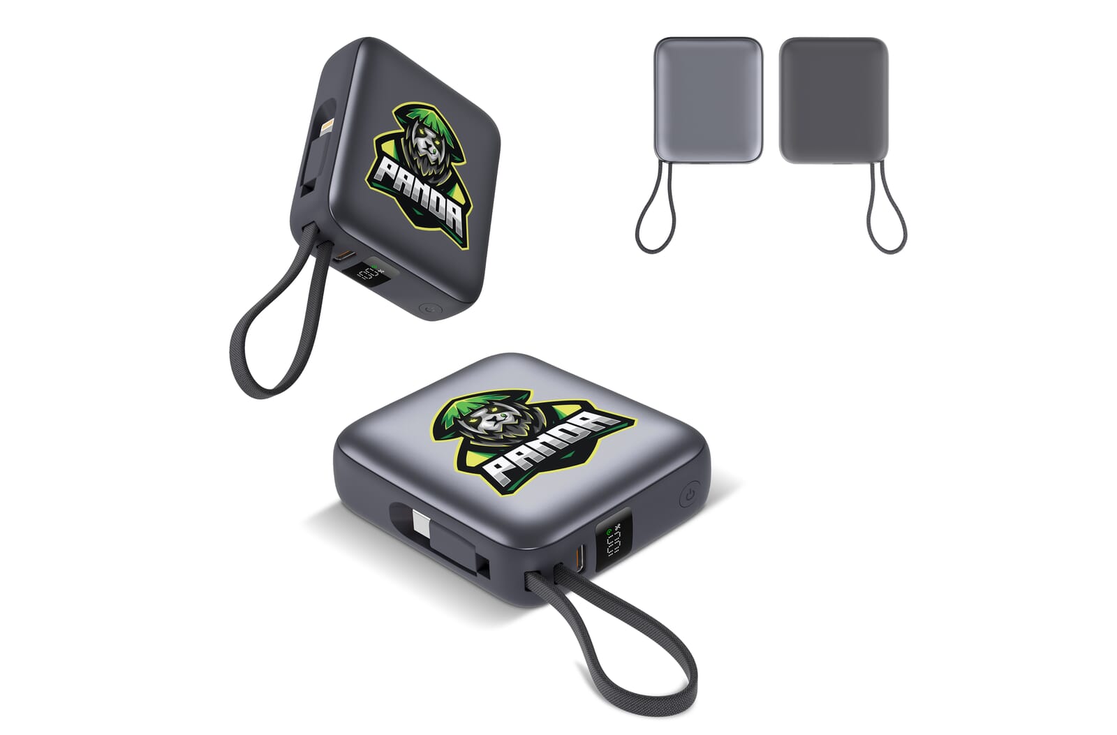 Nova Powerbank 22.5W Power Delivery met ingebouwde kabels 10000 mAh - JEFFS. Merchandise