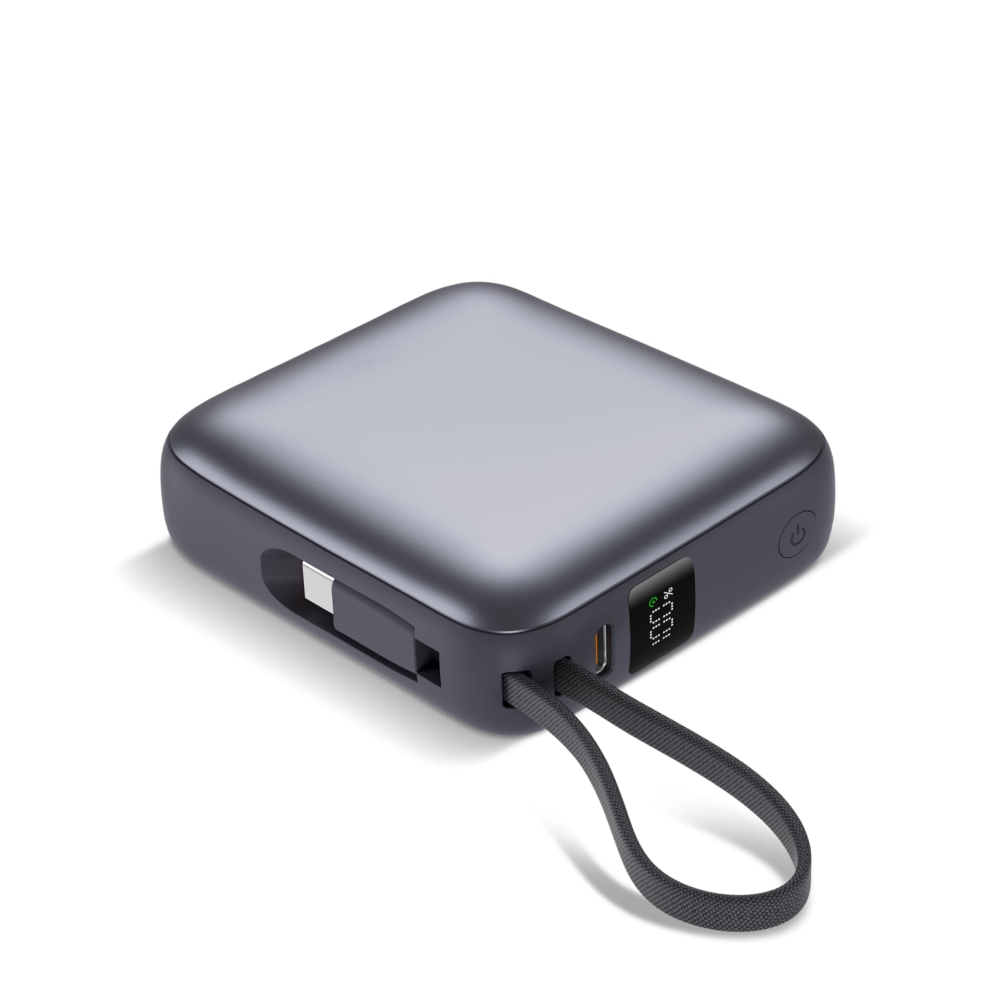 Nova Powerbank 22.5W Power Delivery met ingebouwde kabels 10000 mAh - JEFFS. Merchandise