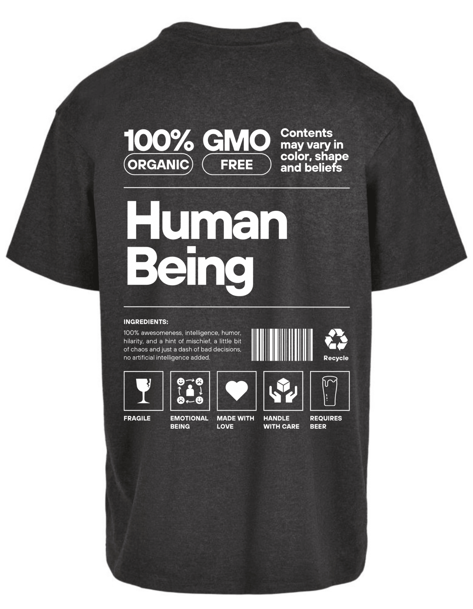 Oversized Tee - Human Being - Winkel van Katoen